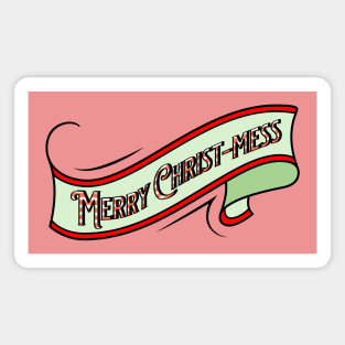 Merry Christmess (Black design) Magnet